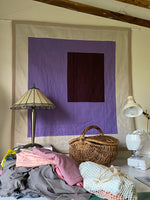 floating purple quilt